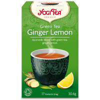 Yogi bio tea zöld tea gyömbérrel citrommal 31g