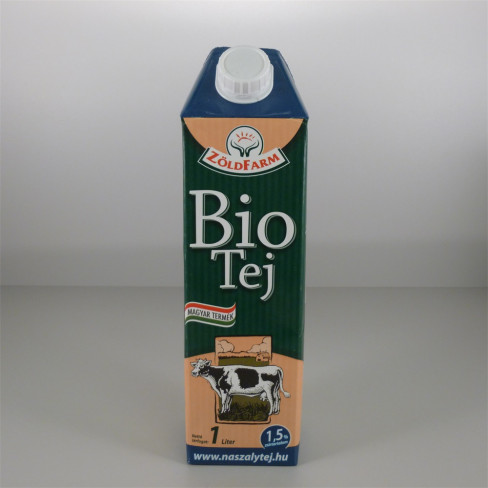 Vásároljon Zöldfarm bio tej 1.5 % uht /tartós/ 1000ml terméket - 498 Ft-ért