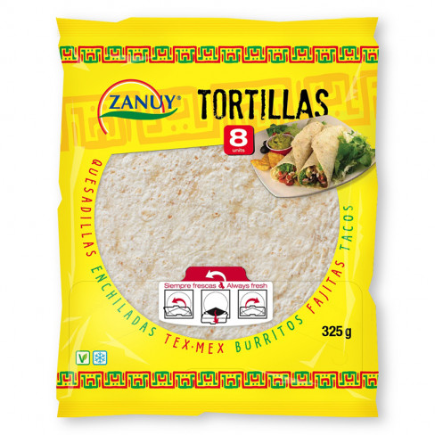 Vásároljon Zanuy búza tortilla 20cm 8db terméket - 608 Ft-ért