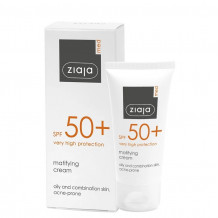 ZIAJA MED NAPVÉDŐ MATTÍTÓ KRÉM, PATTANÁSOS, ZSÍROS ÉS VEGYES BŐRRE FF50+ 50 ML