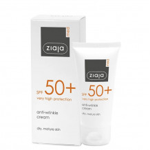 ZIAJA MED NAPVÉDŐ RÁNCTALANÍTÓ KRÉM, SZÁRAZ ÉRETT BŐRRE FF50+ 50 ML