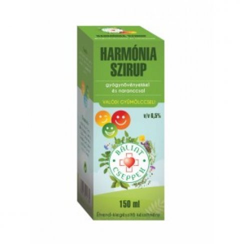 Vásároljon Bálint harmónia szirup gyógynövényekkel és naranccsal 150ml terméket - 2.314 Ft-ért