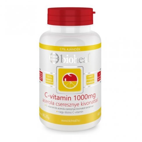 Vásároljon Bioheal c-vitamin 1000mg acerola kivonattal 70db terméket - 2.333 Ft-ért