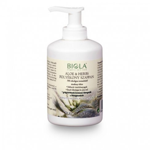 Vásároljon Biola bio aloe&herbs folyékony szappan 300ml terméket - 3.052 Ft-ért