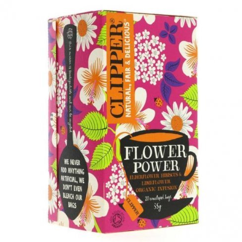 Vásároljon Clipper organic flower power tea 35g terméket - 1.444 Ft-ért