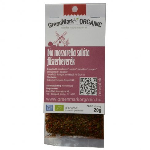 Vásároljon Greenmark bio mozzarella saláta fűszerkeverék 20g terméket - 461 Ft-ért