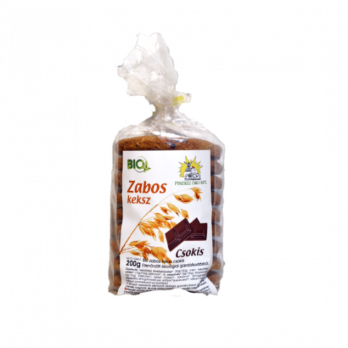 Vásároljon Piszkei bio zabos keksz csokis 200g terméket - 1.387 Ft-ért