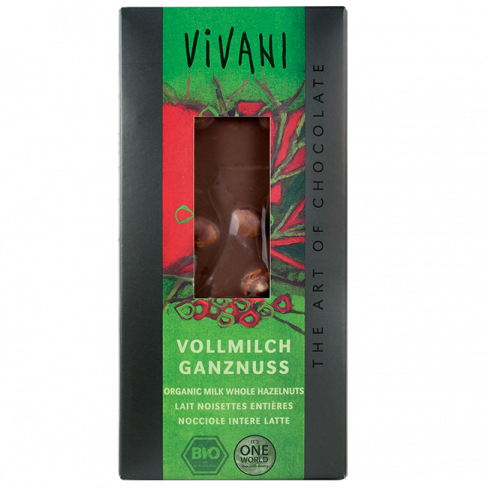 Vásároljon Vivani bio étcsokoládé egészmogyoróval 100g terméket - 1.080 Ft-ért