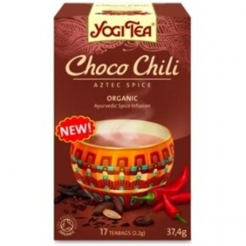 Vásároljon Yogi bio tea csokoládés chilis azték fűszeres 17x2,2g new 37g terméket - 1.111 Ft-ért