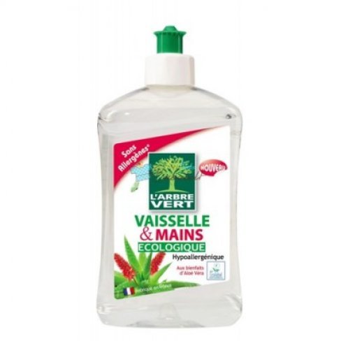 Vásároljon Arbre vert mosogató és kézmosószer aloe verával utántöltő 500ml terméket - 499 Ft-ért