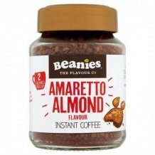 Beanies amaretto-manula ízű koffeinmentes instant kávé 50g