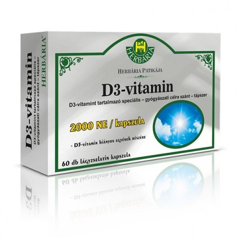 Vásároljon Herbária c 1000 mg +d3000 ne vitamin 60db terméket - 2.808 Ft-ért