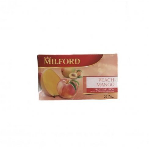 Vásároljon Milford tea őszibarack-mangó ízű gyümölcstea 55g terméket - 697 Ft-ért