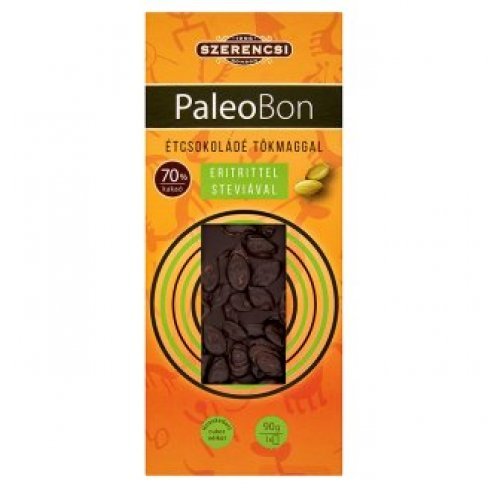 Vásároljon Paleobonbon tökmaggal dúsított étcsokolédé eritrittel 90g terméket - 953 Ft-ért