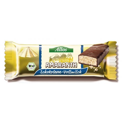 Vásároljon Allos amarántszelet tejcsokival 25 g terméket - 488 Ft-ért