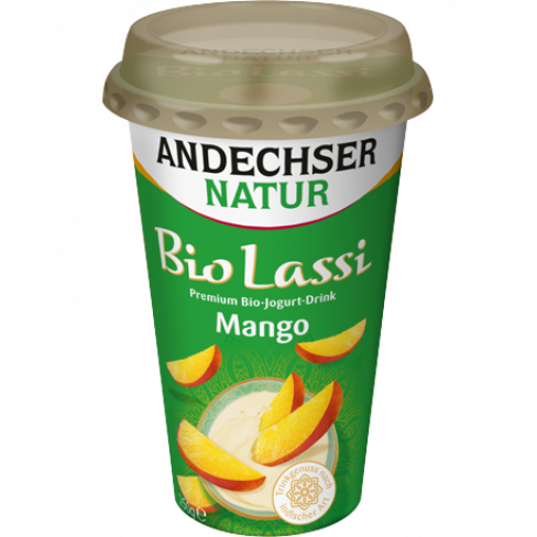 Vásároljon Andechser bio joghurt lassi mangó 250 g terméket - 961 Ft-ért