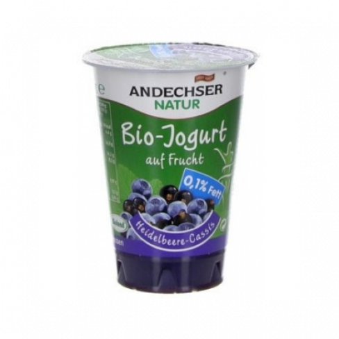 Vásároljon Andechser bio krémjoghurt áfonya-ribizli 150 g terméket - 496 Ft-ért