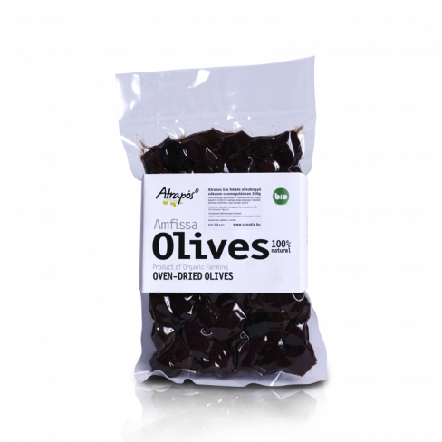 Vásároljon Atrapos bio fekete olívabogyó 250 g terméket - 2.158 Ft-ért