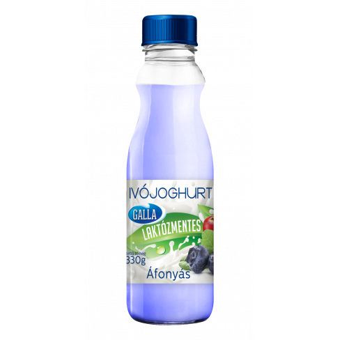 Vásároljon Galla laktózmentes ivójoghurt áfonyás 330 g terméket - 270 Ft-ért