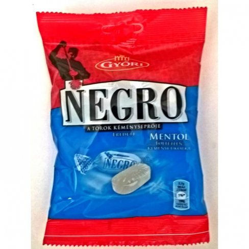 Vásároljon Győri negro cukor mentol 159 g. 159 g terméket - 415 Ft-ért