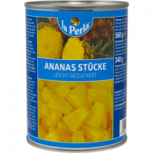 Vásároljon La perla ananász darabok konzerv 560g terméket - 427 Ft-ért