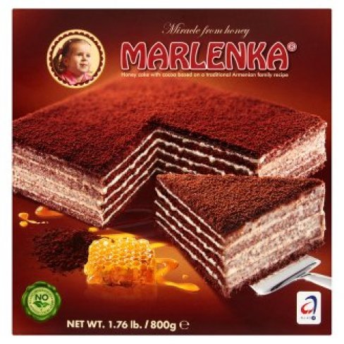 Vásároljon Marlenka mézes torta kakaós 800 g terméket - 4.333 Ft-ért