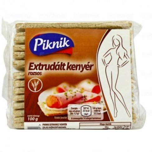 Vásároljon Piknik extrudált kenyér t.k. rozsos 100 g terméket - 214 Ft-ért