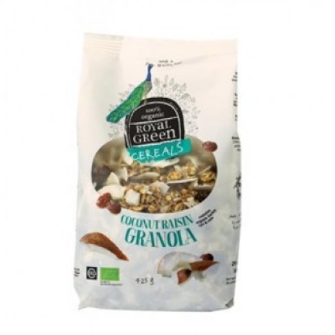 Vásároljon Royal green bio müzli kókuszos granola 425 g terméket - 1.677 Ft-ért