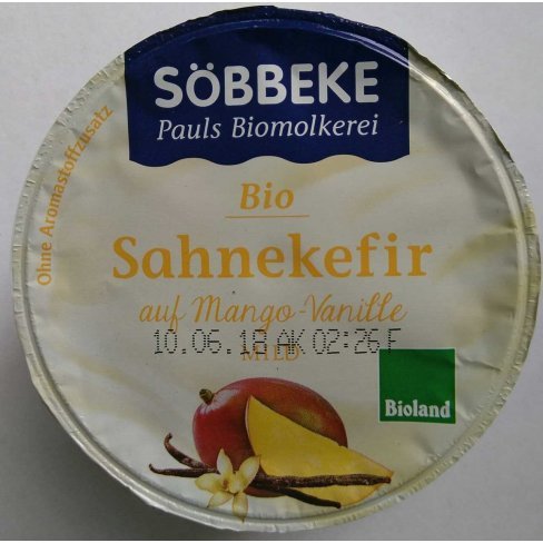 Vásároljon Söbbeke bio krémkefír mangó-vanília 200 g terméket - 619 Ft-ért