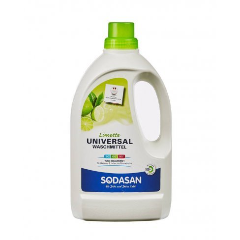 Vásároljon Sodasan bio folyékony általános mosószer lime (fehér és színtartó ruhákhoz) 1,5 liter terméket - 2.921 Ft-ért