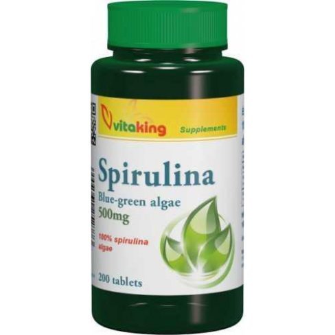 Vásároljon Vitaking spirulina tabletta 500 mg 200 db terméket - 4.444 Ft-ért