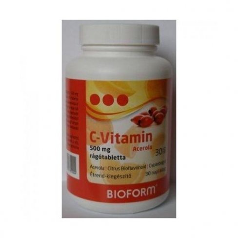 Vásároljon Bioform c-vitamin rágótabletta 30db terméket - 1.358 Ft-ért