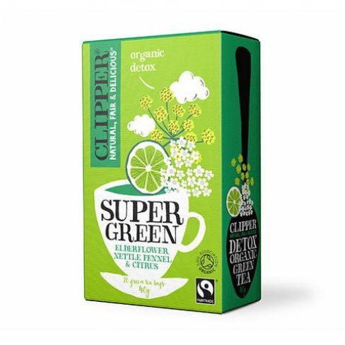 Vásároljon Clipper organic super green detox tea 40g terméket - 1.060 Ft-ért