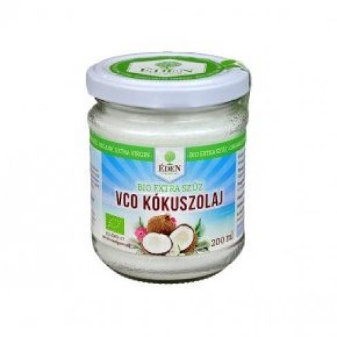 Vásároljon Éden prémium bio extra szűz kókuszolaj / kókuszzsír (vco) 200 ml terméket - 1.752 Ft-ért