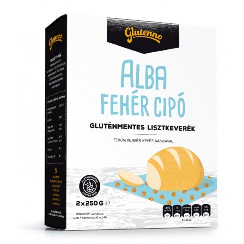 Vásároljon Glutenno gluténmentes alba fehér cipó lisztkeverék 500g terméket - 1.058 Ft-ért