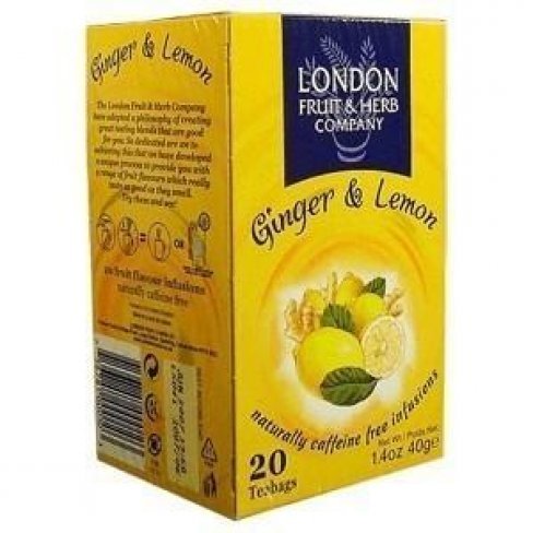 Vásároljon London citrom-gyömbér tea 20x 40g terméket - 972 Ft-ért