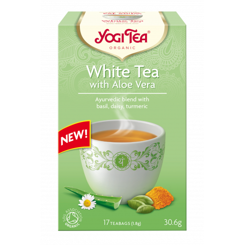 Vásároljon Yogi tea fehér tea aloe verával bio 17x1,8g 17db terméket - 1.111 Ft-ért
