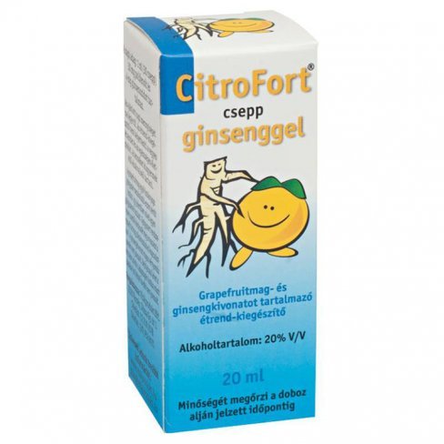 Vásároljon Citrofort csepp ginsenggel 20ml terméket - 1.165 Ft-ért