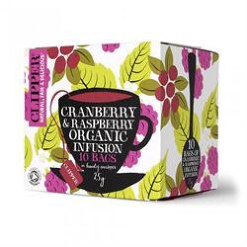 Vásároljon Clipper bio cranberry & raspberry tea 10x2,5 g 25g terméket - 788 Ft-ért