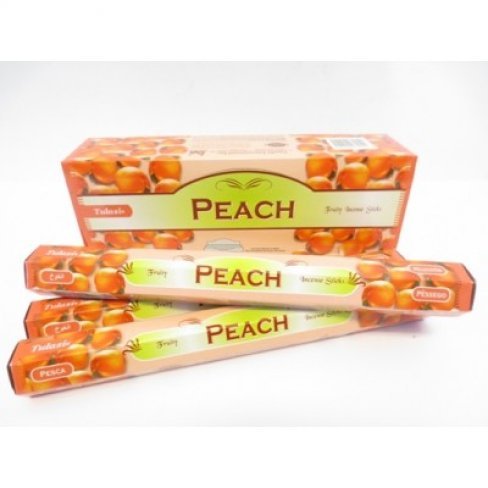 Vásároljon Füstölő tulasi hatszög peach 20db terméket - 205 Ft-ért