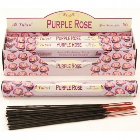 Vásároljon Füstölő tulasi hatszög purple rose 20db terméket - 209 Ft-ért