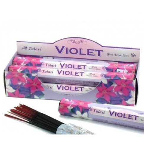 Vásároljon Füstölő tulasi hosszú violet 8db terméket - 85 Ft-ért