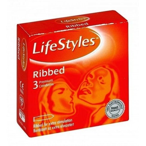 Vásároljon Lifestyle óvszer ribbed narancs 3db terméket - 687 Ft-ért