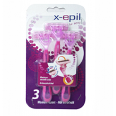 Vásároljon X-epil eldobható női borotva 3 pengés 3db terméket - 640 Ft-ért