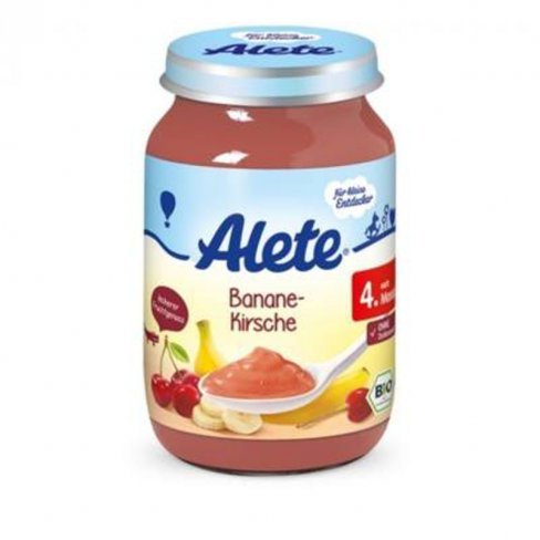 Vásároljon Alete bio banán-cseresznye 190 g terméket - 363 Ft-ért