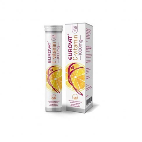 Vásároljon Eurovit c-vitamin pezsgőtabletta 1000 mg 20 db terméket - 1.345 Ft-ért