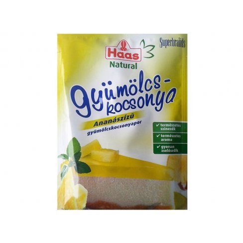 Vásároljon Haas natural gyümölcskocsonyapor ananász ízű 60g terméket - 278 Ft-ért