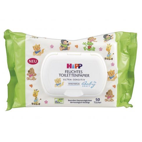 Vásároljon Hipp 9577 nedves wc papír gyerekeknek 50 lap terméket - 901 Ft-ért