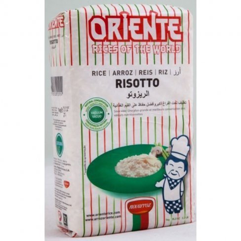 Vásároljon Oriente risotto rizs vákuumcsomagolt 1000 g terméket - 1.106 Ft-ért