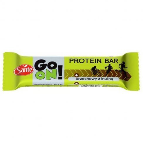 Vásároljon Sante go on tejcsokoládéval bevont mogyorós protein szelet 50g terméket - 333 Ft-ért